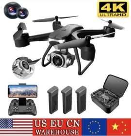 3 batteryV14 Professional Drone 6K HD Dual Camera Wifi FPV Portable RC Quadcopter