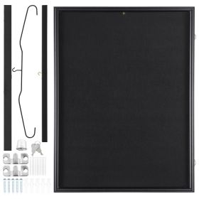 Jersey Display Frame Case, 23.3 x 31.2 x 1.5 in, Large Lockable Sport Jersey Shadow Box with 98% UV Protection PC Glass and Hangers