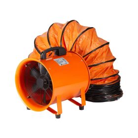 Portable Ventilator, 12 inch Heavy Duty Cylinder Fan with 33ft Duct Hose, 585W Strong Shop Exhaust Blower 3198CFM