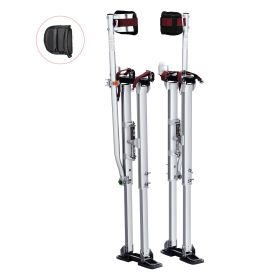 Drywall Stilts, 36''-50'' Adjustable Aluminum Tool Stilts with Protective Knee Pads, Durable and Non-slip Work Stilts for Sheetrock Painting, Wal