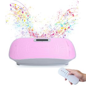 Full Body Vibration Platform Crazy Fitness Massage 10-Frequency Weight Loss & Fat Burner Shaking Machine For Unisex Pink