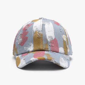 Men's Outdoor Travel Individual Breathable Soft Top Baseball Cap (Option: Blue-Adjustable)