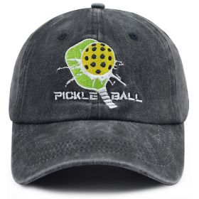2pcs Pickleball Baseball Cap For Women Men, Embroidered Pickleball Paddle Hat, Vintage Cotton Hat For Outdoor Sports (Option: 1pcs)