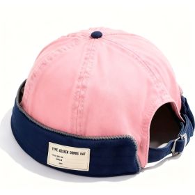 Unbrimmed Wide-brimmed Fedora For A Stylish Guy (Option: Pink)