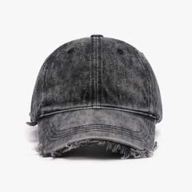 Individual Breathable Peaked Female Outdoor Curved Brim Baseball Cap (Option: Black-Adjustable)
