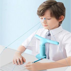 Sitting Posture Corrector; Anti-hunchback; Anti-bow Correction; Cervical Vertebra; Anti-neck Forward; Suitable For Primary School Children; Readi (Color: Blue, Material: ABS)