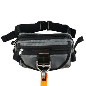Tactical Waist Pack for Men, Multi-Pocket Fanny Pack with Adjustable Belt (Color: Grey)