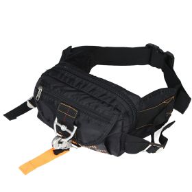 Tactical Waist Pack for Men, Multi-Pocket Fanny Pack with Adjustable Belt (Color: Black)