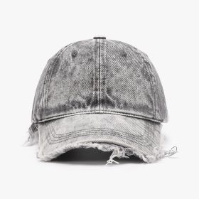 Individual Breathable Peaked Female Outdoor Curved Brim Baseball Cap (Option: Gray-Adjustable)