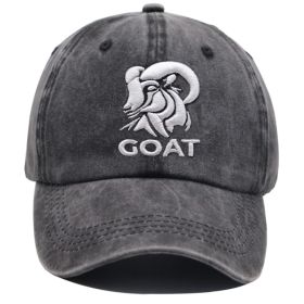 2pcs GOAT Embroidered Vintage Washed Baseball Cap ,1 FC Koln World Cup Soccer Fan Hat, Adjustable Unisex Cotton Cap (Option: 1pcs)